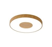 Plafón LED 100WCOIN Dimable Mantra Madera Ø65 x 7cm altura con mando a distancia