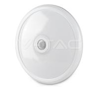 Plafón LED 12W Sensor De Pir De Movimiento Y Crepuscular 4000K V-tac VT-13-N [EEK: No aplicable]