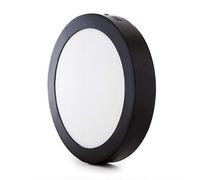 Plafón LED 18W 1.450Lm 6000ºK Circular Negro 40.000H [HO-JM18WR-B-CW] | Greenice