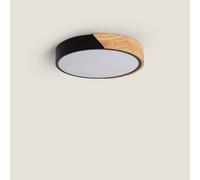 Plafón LED 18W Circular Madera y Aluminio Ø320 mm CCT Seleccionable Semi-Dari