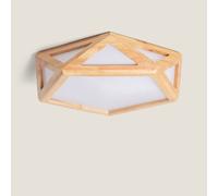 LEDKIA LIGHTING - Plafón LED 20W | Temperatura de Color Ajustable CCT | 1500 lm | Madera Duradera