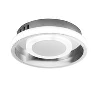 Plafón LED 20W, RGB 3000-4000-6000K, 5.5x21x21 cm, 1900 Lúmenes, con memoria de color, ideal para iluminación ambiental y decorativa.