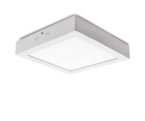 Plafón LED 24W 2400Lm 4200ºK Cuadrado 40.000H [HO-PLAF-R-24W-W] | Greenice