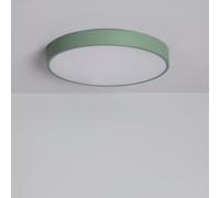LEDKIA LIGHTING - Plafón LED 24W | Temperatura de Color Seleccionable | Diámetro Ø400 mm | Verde Celadón, Metal