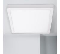 LEDKIA LIGHTING Plafón LED 24W Cuadrado Aluminio 280x280 mm Slim CCT Seleccionable Galán SwitchDimm para Cocina, Comedor, Habitación Plateado