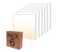 Plafón LED 60x60 40W Luz Cálida 4000K - Lámpara Techo Ideal para Dormitorio, Salón y Cocina - Plafones para Techo de Fácil Instalación, Ahorro Energético, Luz LED para Lampara Techo Salon y Dormitorio
