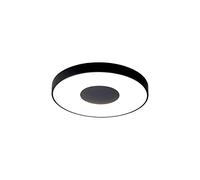 Plafón LED 80W COIN Dimable Mantra Negro Ø50 x 6.8cm altura con mando a distancia