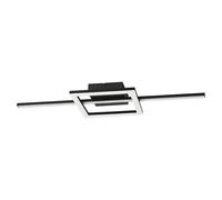 Plafón LED Agostino (22,5 W, L x An x Al: 66 x 22 x 6 cm, Negro, Blanco cálido)