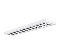 Plafón LED BILL EVO 37W 3000K CRI90 UGR19 - Plafón o lámpara colgante para escritorios y terminales de vídeo de acero blanco - Rossini