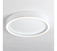 Plafón LED Bopp Aura, Ø 30 cm, blanco/blanco