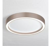 Plafón LED Bopp Aura, Ø 30 cm, blanco/gris topo