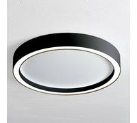 Plafón LED Bopp Aura, Ø 30 cm, blanco/negro