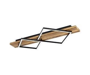 Plafón LED Boyal (28 W, An x L: 40,5 x 78 cm, Marrón, Blanco cálido)