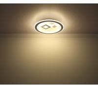 Plafón led de techo con mando cuadrada 46.6 cm blanco globo regulable de 2700k a 6500k cct 3200 lm