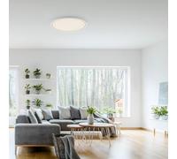 Plafón led de techo redondo ø60 cm blanco edging just light regulable de 2700k a 5000k cct 6110 lm