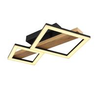 Plafón LED Dustin (19 W, L x An x Al: 48 x 30 x 10 cm, Marrón, Blanco cálido)