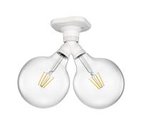 Plafón LED Elektra bola 2 luces angular incl. lámparas E27 14,246W