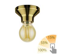 Plafón LED Elektra porcelana oro incl. LED oro máx. 778lm 3 pasos [EEK: E]