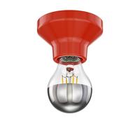 Plafón LED Elektra porcelana roja incl. lámpara de espejo E27 399lm 4,3W