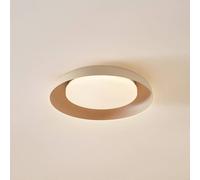 Plafón LED Florie de Lindby, beige, metal, Ø 40 cm