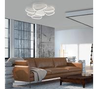Plafón led irregular blanco aluminio 4080 lm blanco cálido (3000k) ip20