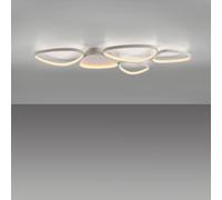 Plafón led irregular blanco pantalla de aluminio 3480 lm blanco cálido (3000k) ip20