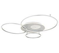 Plafón led irregular gris pantalla acrílica cct 2700k-6500k 4599 lm ip20