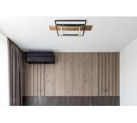 Plafón led irregular negro pantalla acrílica 1100 lm blanco cálido (3000k) ip20