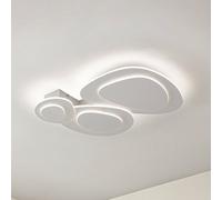 Plafón LED Lindby Delar, 60 x 60 cm, CCT, atenuable