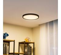 Plafón LED Lindby Pravin, Ø 40 cm, CCT, negro