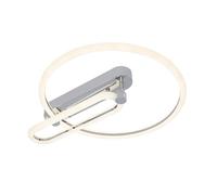 Plafon led metal color cromo serie adhara 40cm