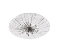 Plafón led nieves blanco y plata 31cm marca eglo