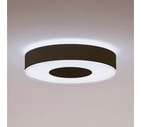 Philips Hue - Lámpara de techo LED inteligente Hue Infuse 33W-2100 lúmens, Luz Blancay de Colores, Compatible con Alexa y Google Home, Color Negro, diámetro 38cm