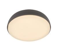 Plafón LED Plafón 12W Blanco Cálido Luz 1200lm Pasillo 28,5cm Antracita