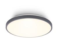 Plafón LED Plafón 2400lm Cubierta Decorativa Blanco Cálido Pasillo Antracita ...