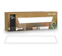 Plafón LED Plafón Panel Plano 4800lm Luz Indirecta IP44 98cm Blanco