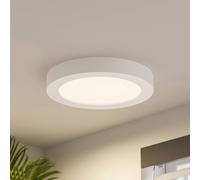 Plafón LED PRIOS Edwina, blanco, 25 cm, CCT, IP44