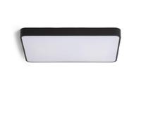 Plafón LED Rectangular 600x400 mm 40W Negro | CCT Seleccionable 2700K-6500K | Diseño Moderno en Metal | Instalación en Superficie | Uso Interior IP20 | Ideal para Salón, Cocina o Recibidor | LEDKIA