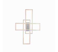 Plafón led rectangular gris edging 3000 lm rgb color de la luz de cálida a fría cct (2700k-5000k) ip20