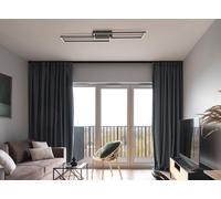 Plafón led rectangular negro globo 1800 lm color de la luz de cálida a fría cct (3000k-6500k) ip20