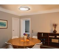 OSRAM Plafón ORBIS SPIRAL RD CL 505mm, blanco, 42W, 4000lm, color de luz blanco cálido, distribución efectiva de luz directa e indirecta, larga vida, redondo, IP20, 3000K.