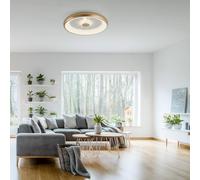 Plafón led redondo blanco pantalla transparente opalino vertigo 4550 lm color de la luz de cálida a fría cct (2700k-5000k) ø61.5 cm ip20