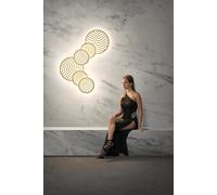 Plafón led redondo dorado collage 3000 lm blanco cálido (3000k) ip20