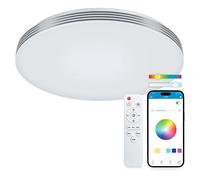 Plafón LED redondo inteligente Boreal (52,2 W, Ø x Al: 385 x 67 cm, Blanco, RGB)