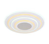 Plafón led redondo blanco pantalla acrílica 2900 lm color de la luz de cálida a fría cct (2700k-6500k) ø40 cm ip20