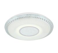 Globo Plafón LED redondo Klemeds (40 W, Ø x Al: 500 mm x 9 cm, Cromo)