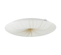 Plafón LED redondo Nieves (10 W, Ø x Al: 31 x 6 cm, Oro, Blanco cálido)