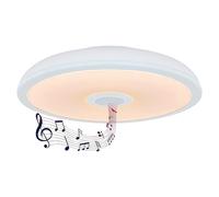 Plafón LED redondo Raffy con altavoz (18 W, Ø x Al: 28 x 5,5 cm, Blanco, RGBW, Altavoz)