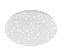 Plafón LED redondo RGB cielo estrellado (10 W, Ø x Al: 300 mm x 9,5 cm, Blanco, RGBW)