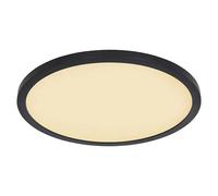 Plafón LED redondo Sapana (24 W, Ø x Al: 420 mm x 2,5 cm, Negro, Blanco, Opal, Blanco cálido)